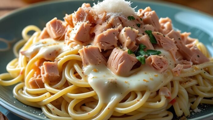 receita de macarronada com atum
