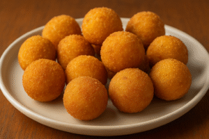 Bolinha de Queijo Crocante: A Tentação Que Derrete na Boca!