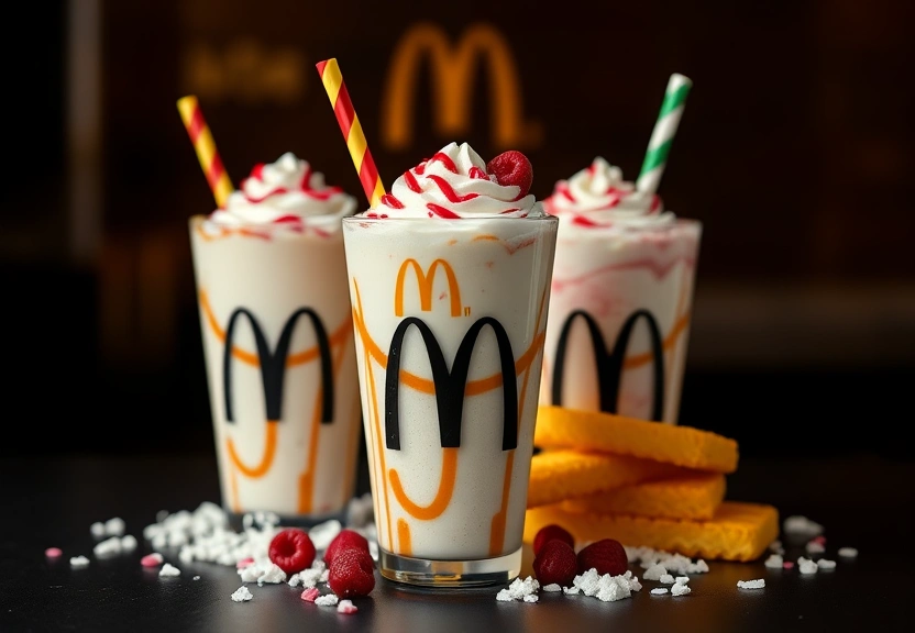 Representação visual de McDonald's Revela Novo Sabor de Milkshake Misterioso que Vai Surpreender!