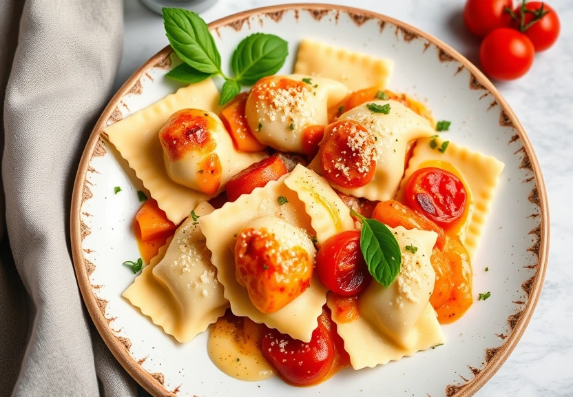 Representação visual de 19 Receitas Irresistíveis de Ravioli para um Jantar Prático e Saboroso