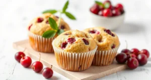Deliciosos Muffins de Cream Cheese com Cranberries: Uma Receita Irresistível