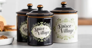 Garanta Já Seus Canisters Lenox Spice Village: Estoque Limitado!