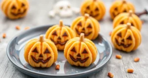 Deliciosos Biscoitos de Arroz Jack-o-Lantern para um Halloween Saudável