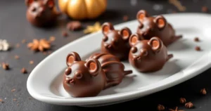 Trufas de Chocolate em Forma de Ratinhos: Delícias para o Seu Halloween!