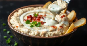 Experimente o Irresistível Dip de Frango, Bacon e Ranch de Tyler Smith!