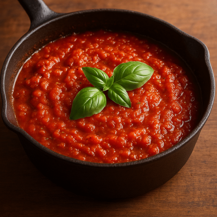 receita de molho de tomate caseiro