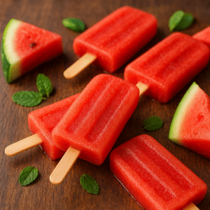 Refresque-se com Picolés de Melancia Caseiros: Leves, Saudáveis e Cheios de Sabor!