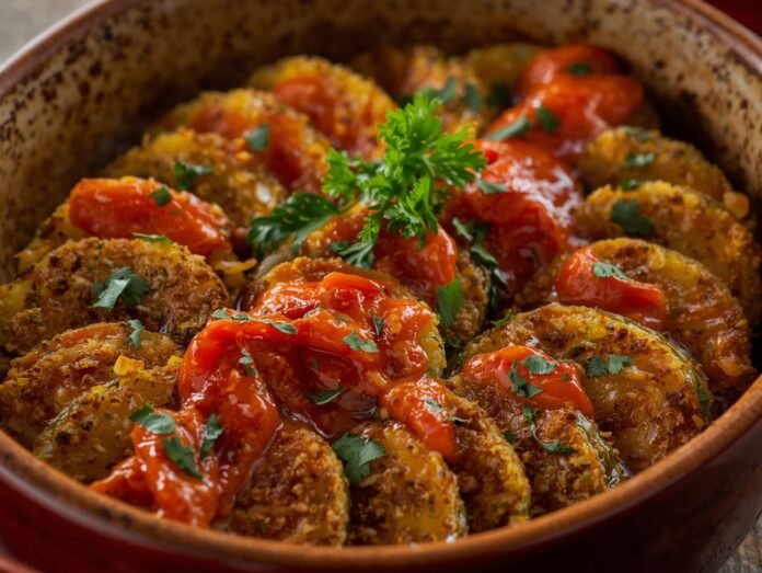 Berinjela empanada ao forno