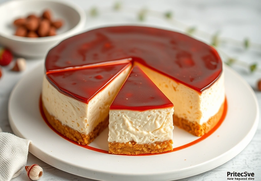 Representação visual de Deliciosas Barras de Cheesecake de Abóbora Sem Forno para o Outono