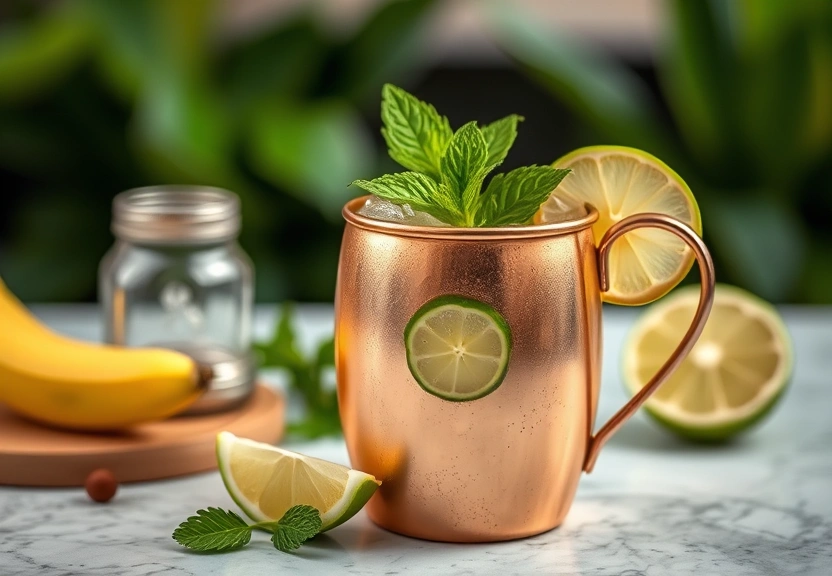 Representação visual de Delicie-se com o Moscow Mule de Abóbora e Especiarias: a Bebida Perfeita para o Outono