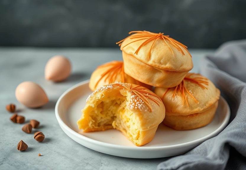 Representação visual de Deliciosos Puffs de Ovos: A Explosão de Sabor e Proteína para o Seu Café da Manhã