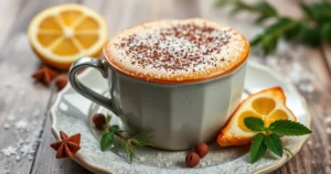 Delicioso Coquetel de Chai de Damasco Quente para Aquecer o Inverno