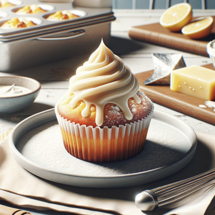 Receita de Muffin de limão com cobertura de glacê
