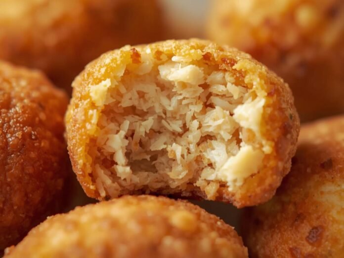 Receita de bolinho de arroz com bacalhau