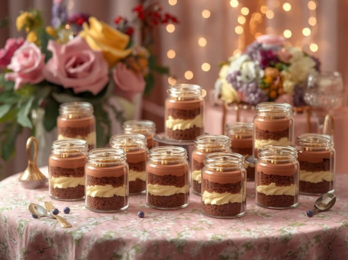 Bolo de chocolate no pote